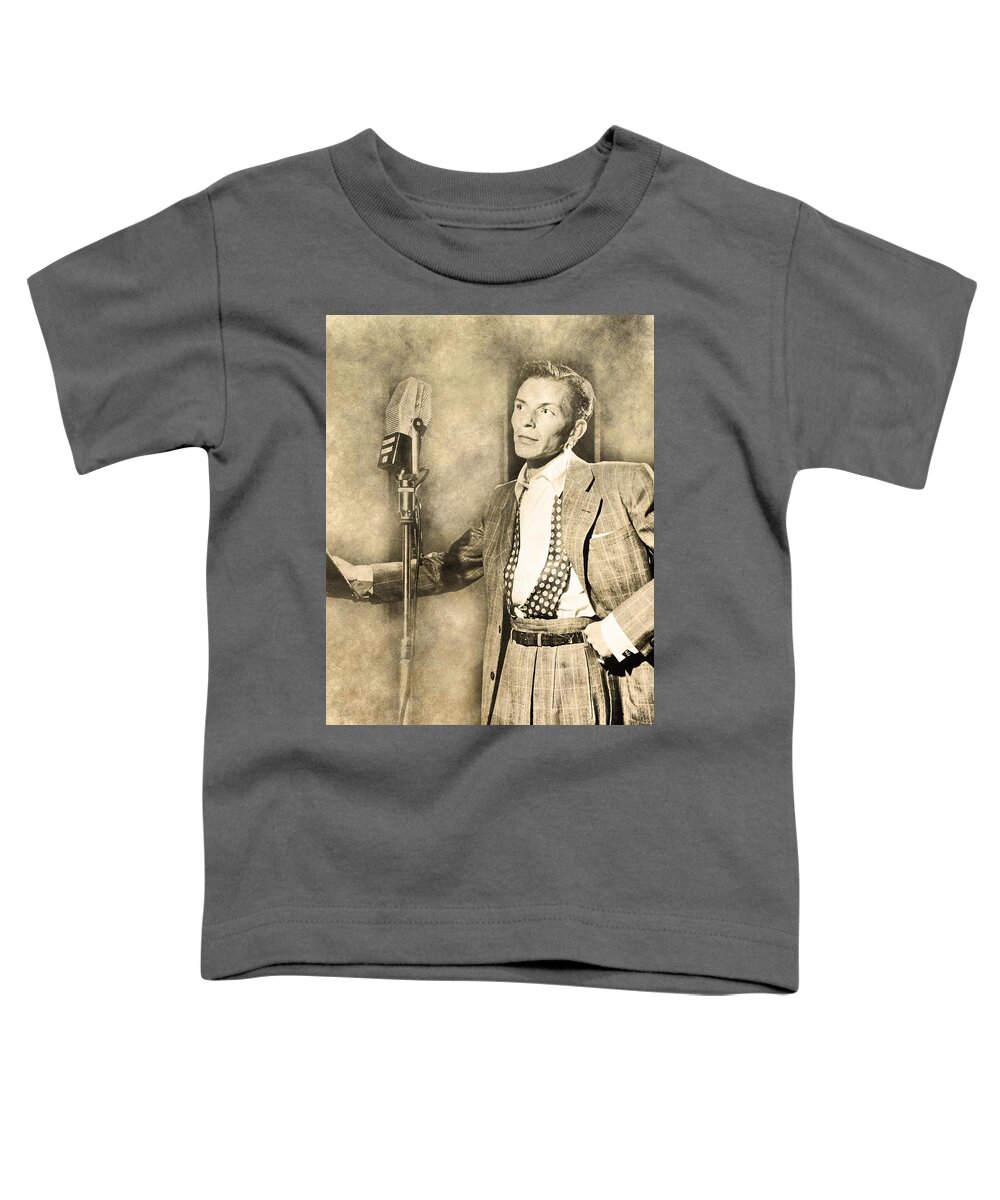 Frank Sinatra Toddler T-Shirt featuring the digital art Frank Sinatra Crooner by Anthony Murphy
