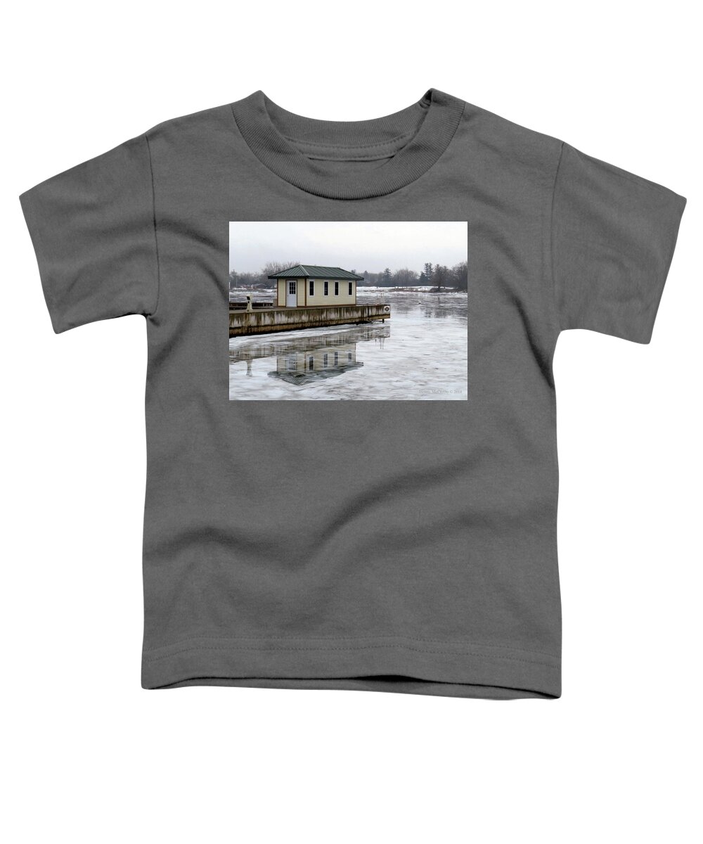 Clayton Toddler T-Shirt featuring the photograph French Bay Ice by Dennis McCarthy