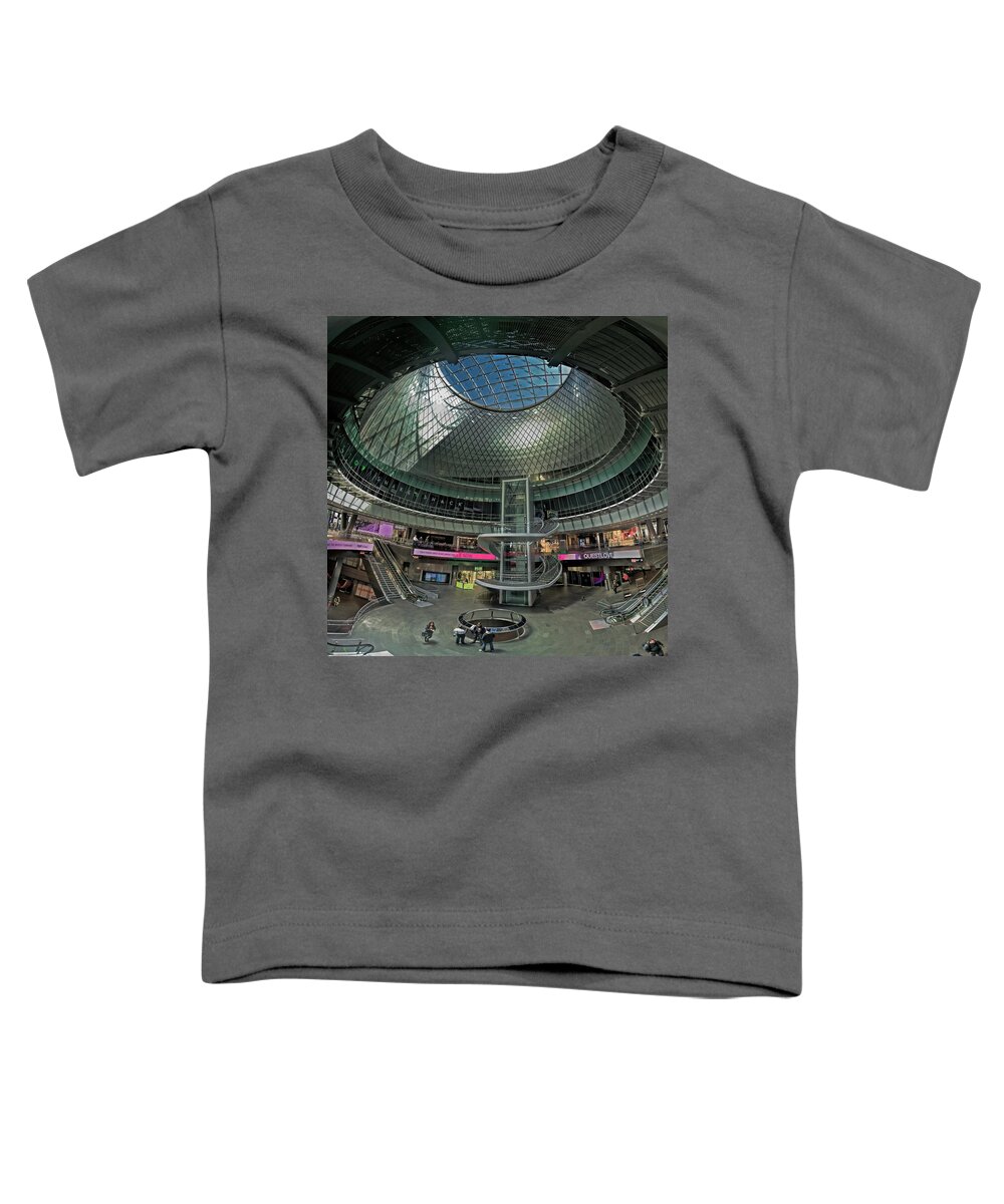 Fulton Center Toddler T-Shirt featuring the photograph Fulton Center Street Level by S Paul Sahm