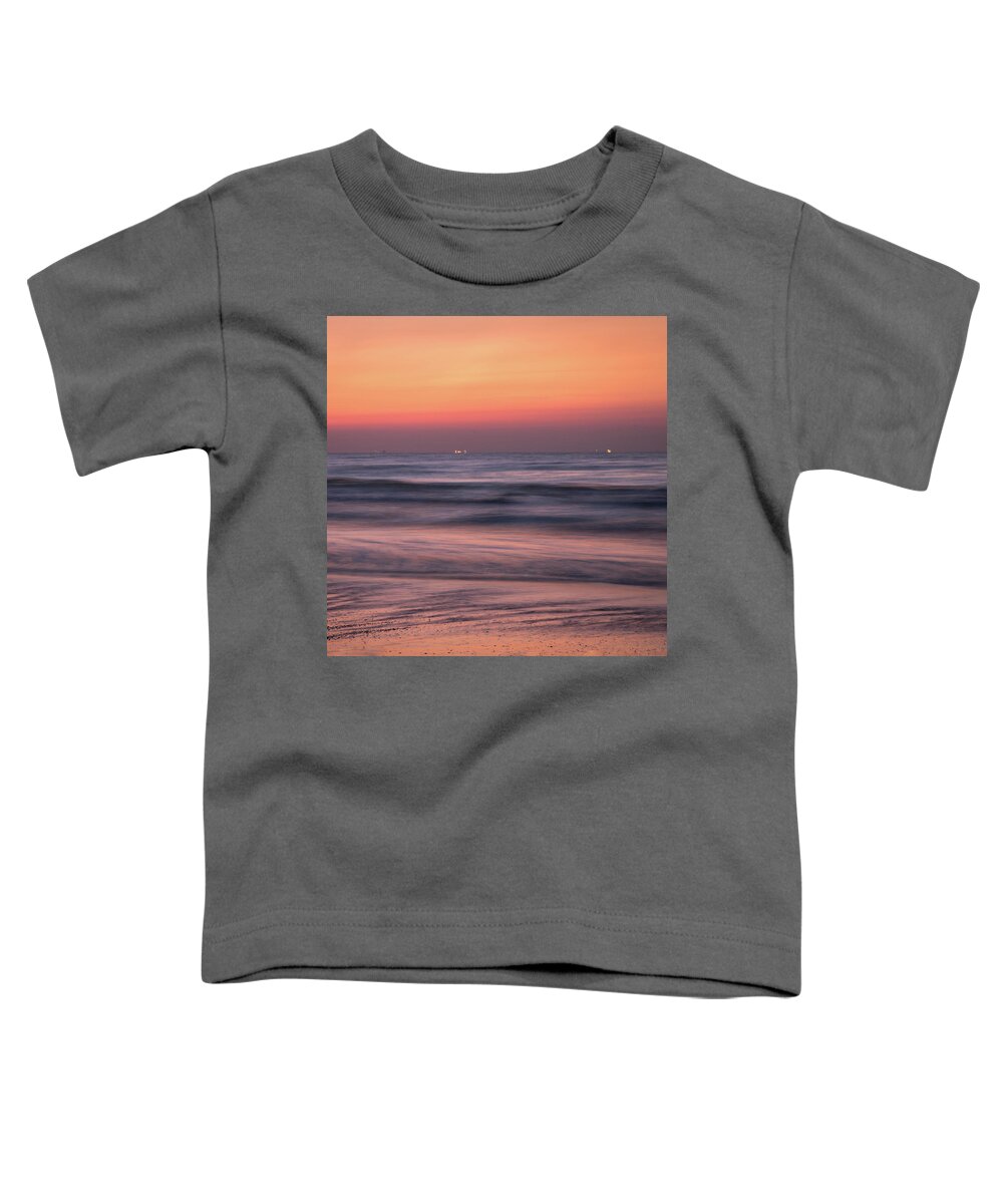 Twilight Toddler T-Shirt featuring the photograph Galveston Morning by James Woody