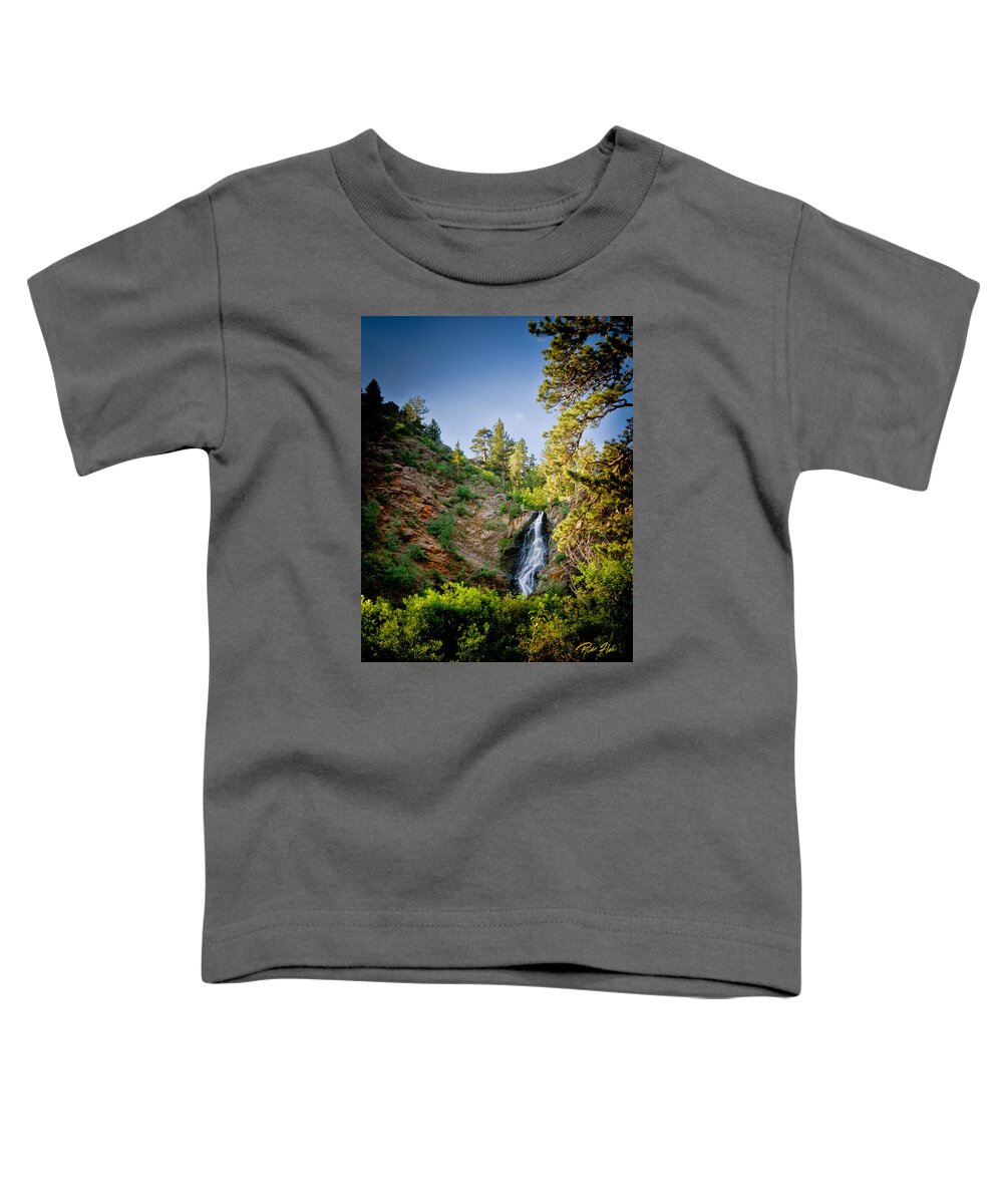 Flowing Toddler T-Shirt featuring the photograph Garden Creek Falls Canyon by Rikk Flohr
