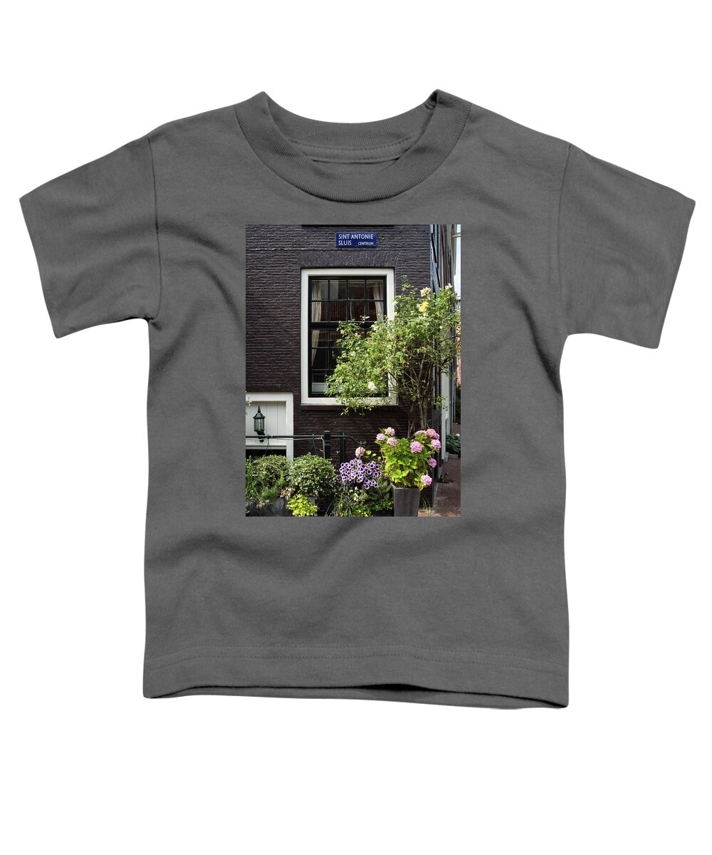Amsterdam Toddler T-Shirt featuring the photograph Garden in the City by Rebekah Zivicki