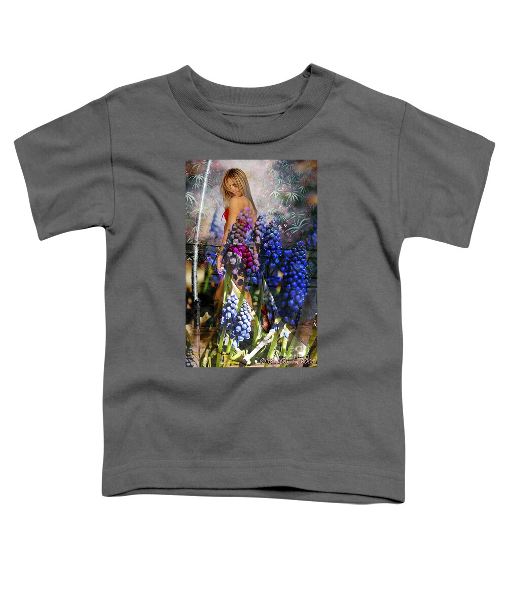 Clay Toddler T-Shirt featuring the photograph Garden Nymph by Clayton Bruster