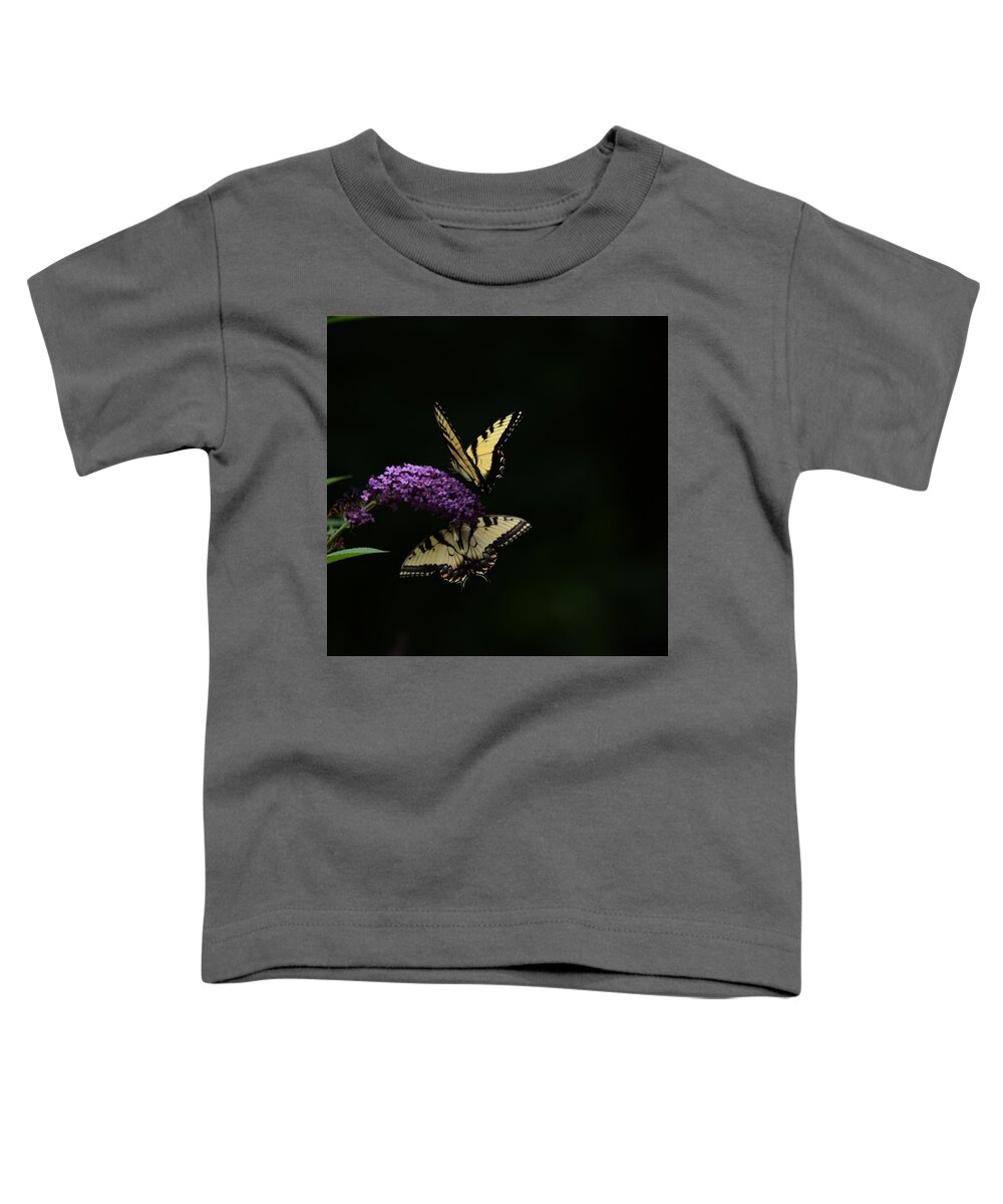 Butterfly Toddler T-Shirt featuring the photograph Garden of Eden by Carolyn Mickulas