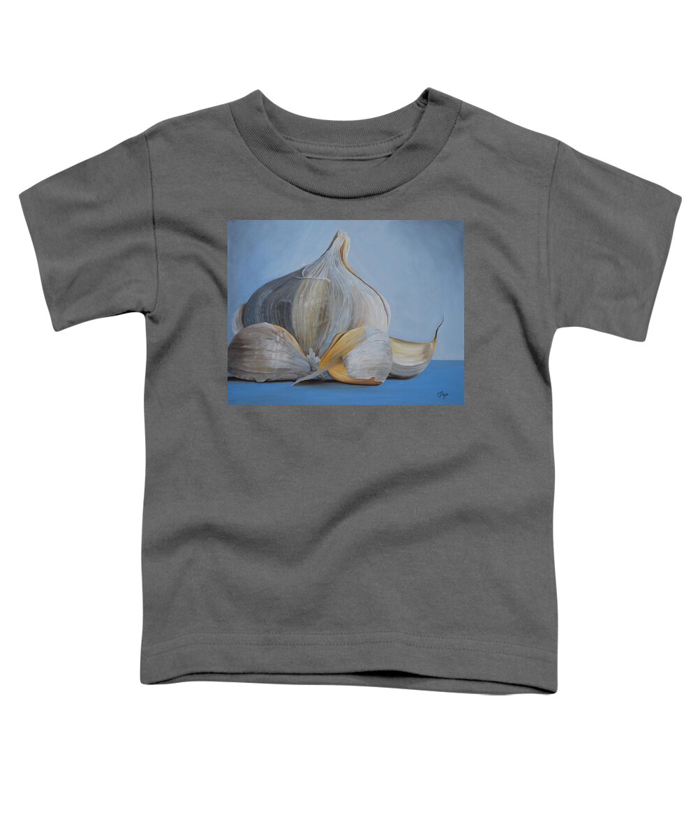 Realism Toddler T-Shirt featuring the painting Garlic III by Emily Page
