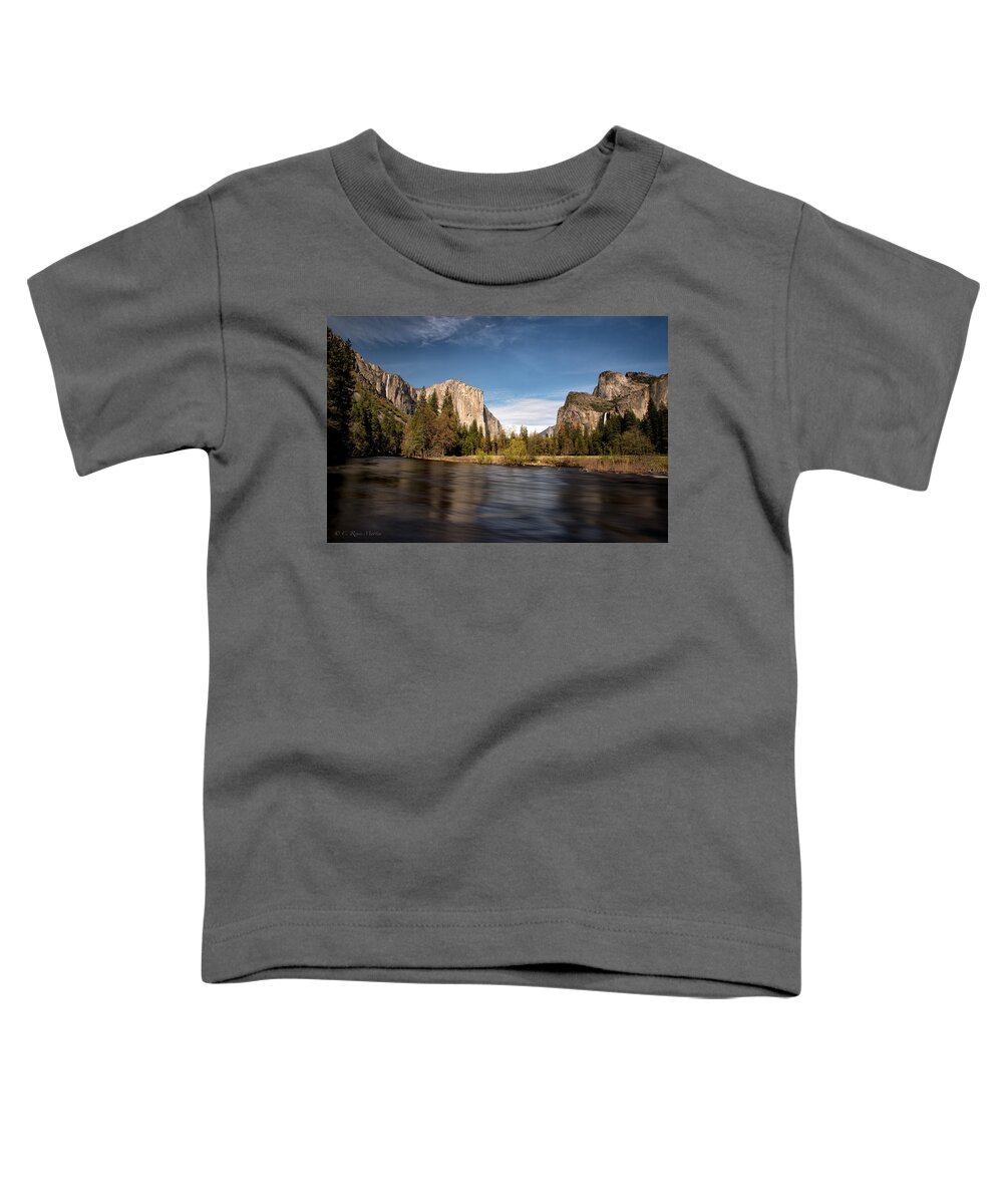 The Gates Of The Valley Toddler T-Shirt featuring the photograph Gates of the Valley by C Renee Martin