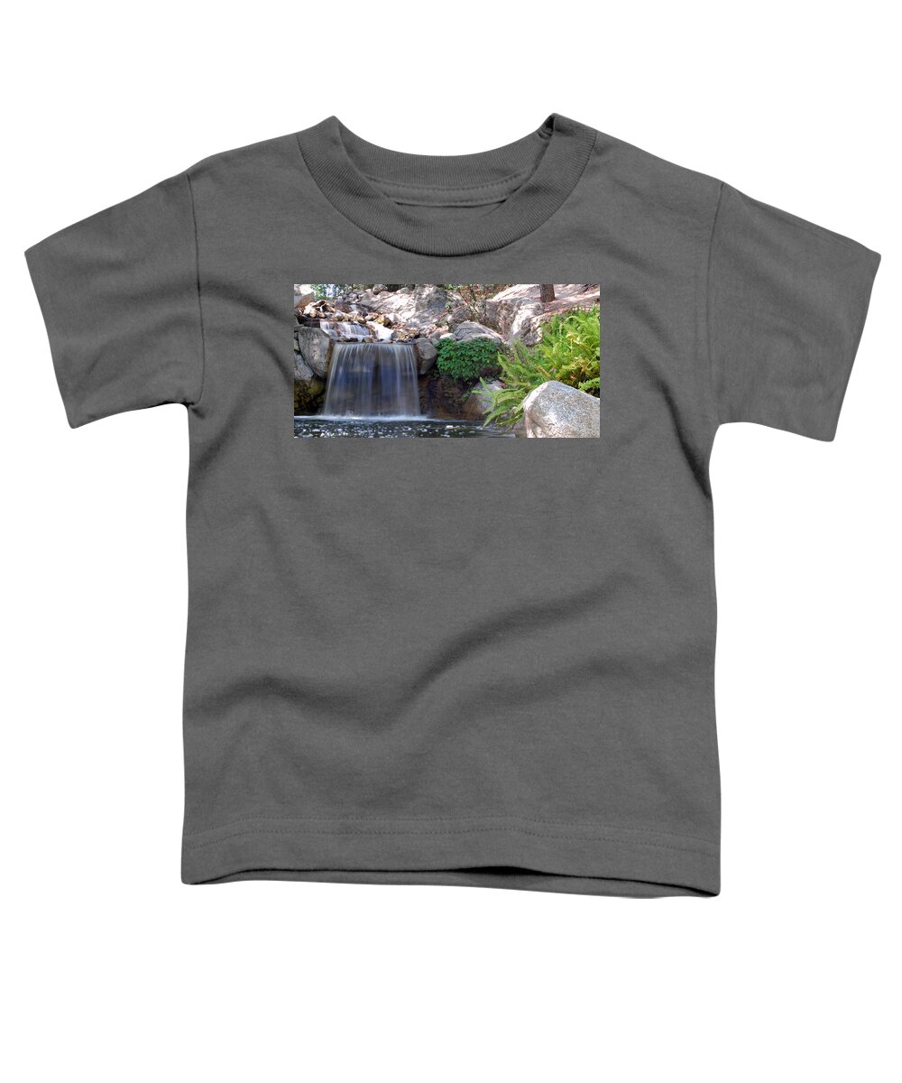 Water Toddler T-Shirt featuring the photograph Gentle Waterfall by Amy Fose