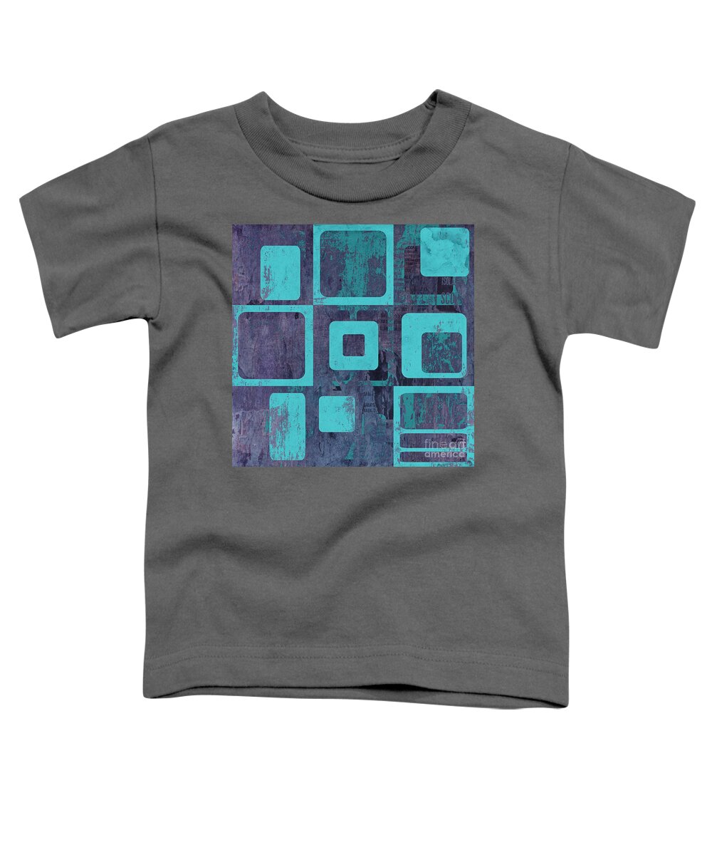 Abstract Toddler T-Shirt featuring the digital art Geomix 02 - sp06c6b by Variance Collections