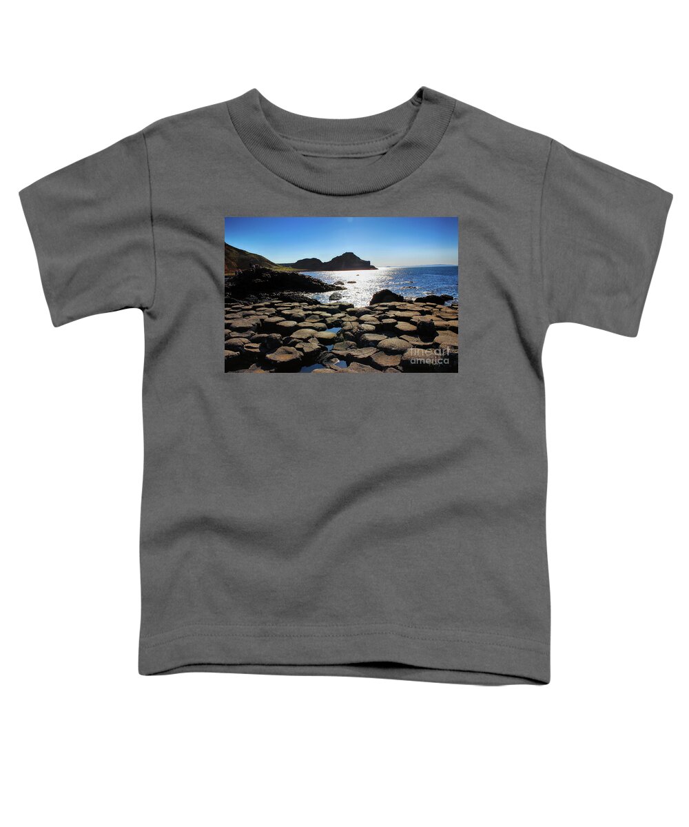 Giant's Causeway Toddler T-Shirt featuring the photograph Giant's Causeway view 2 by Nina Ficur Feenan
