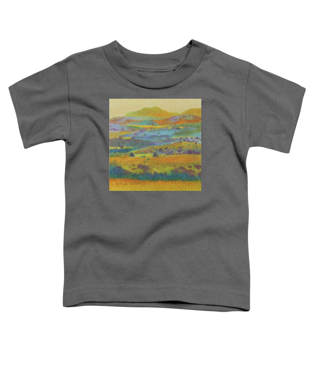 North Dakota Toddler T-Shirt featuring the painting Golden Dakota Day Dream by Cris Fulton