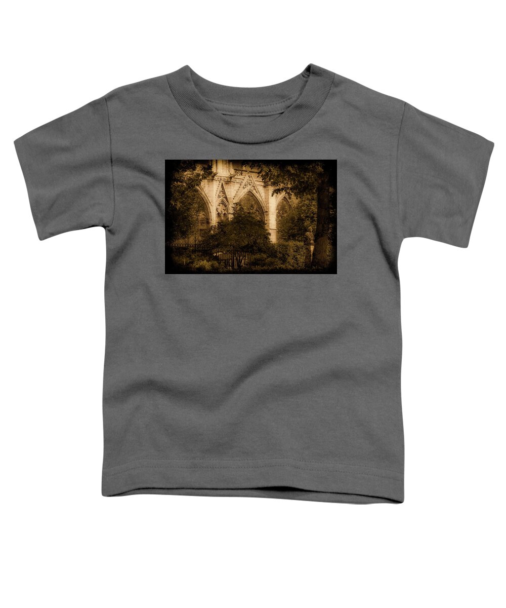 Paris Toddler T-Shirt featuring the photograph Paris, France - Goldoni in the Park by Mark Forte