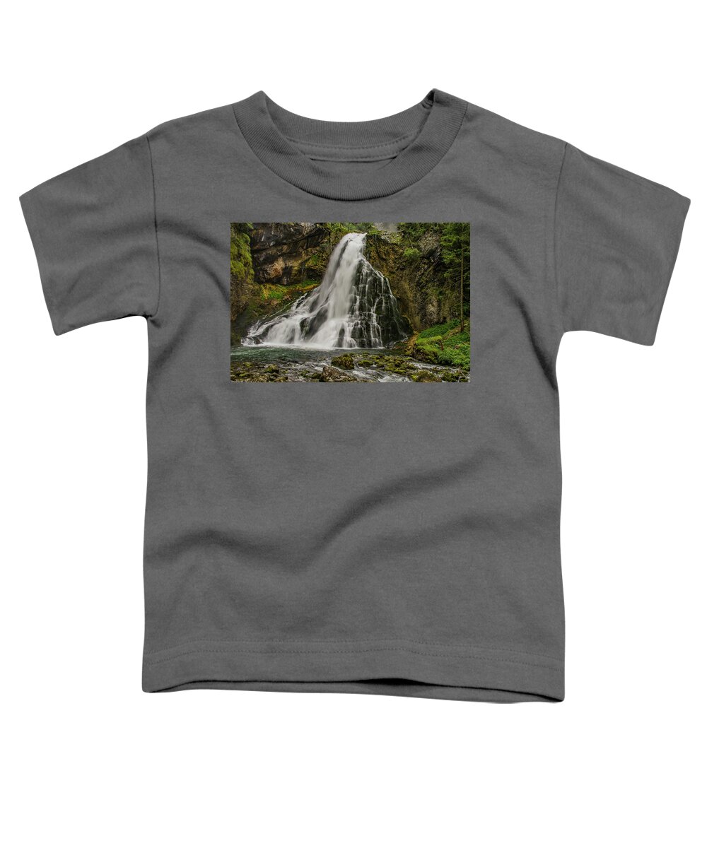 Austria Toddler T-Shirt featuring the photograph Golling Falls by Ulrich Burkhalter