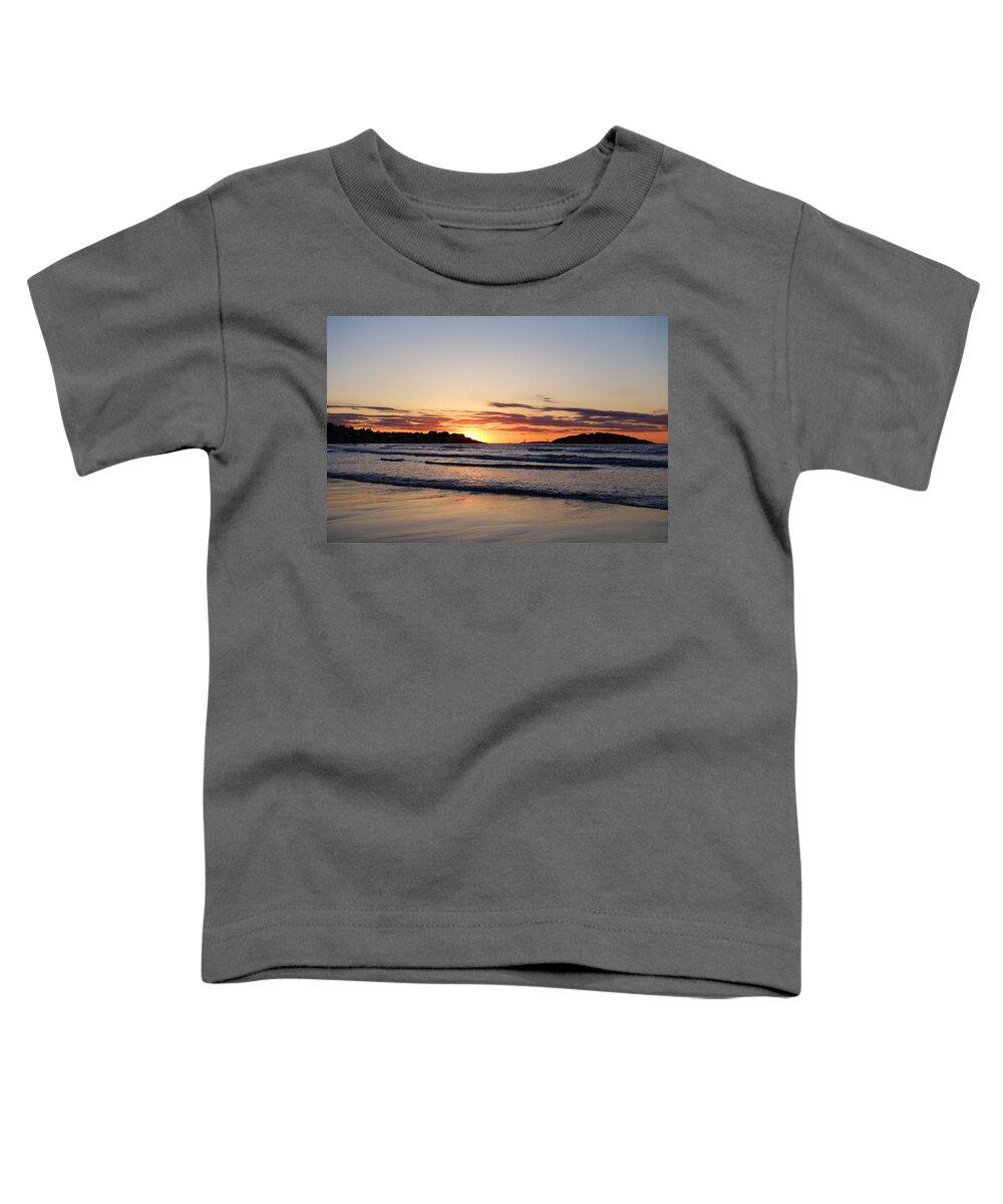 Gloucester Toddler T-Shirt featuring the photograph Good Harbor Beach at Sunrise Gloucester MA by Toby McGuire