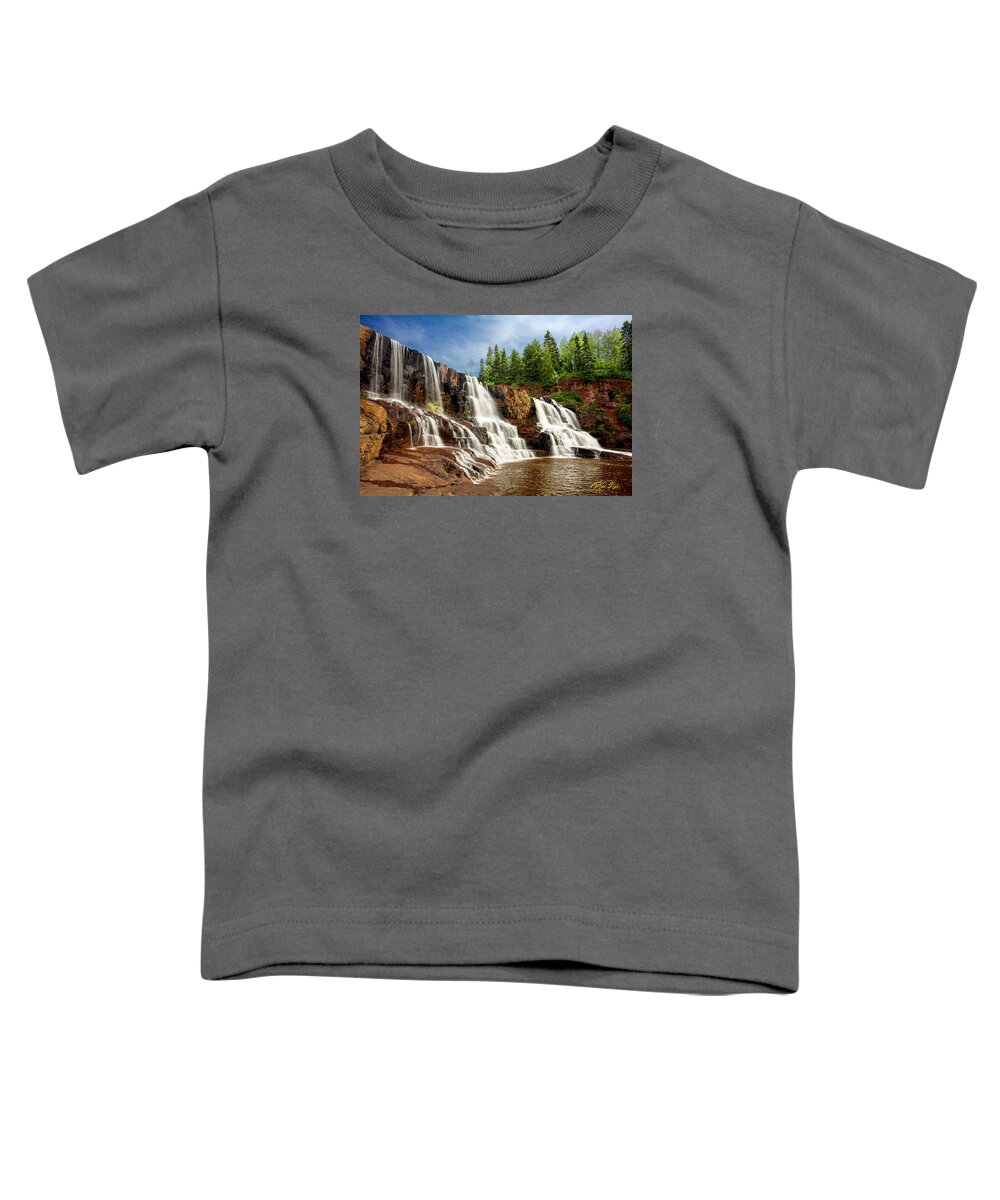 Minnesota Toddler T-Shirt featuring the photograph Gooseberry Falls by Rikk Flohr