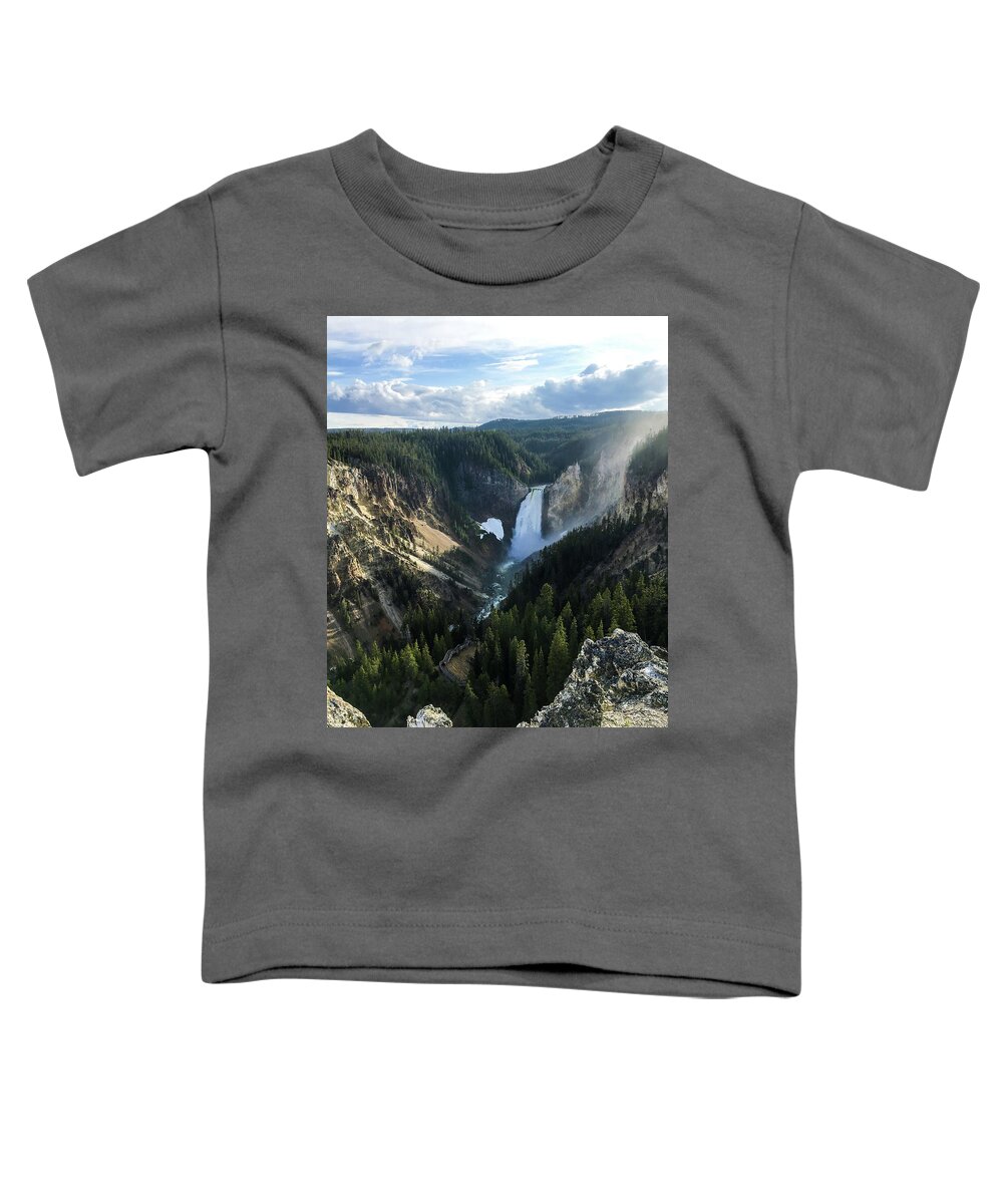 Canyon Toddler T-Shirt featuring the photograph Grand canyon of yellowstone by Aparna Tandon