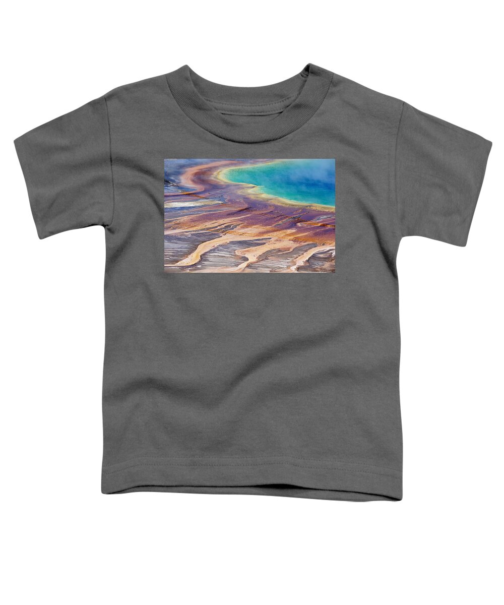 Grand Toddler T-Shirt featuring the photograph Grand Prismatic Spring 2 by Tranquil Light Photography