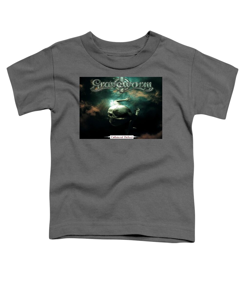 Graveworm Toddler T-Shirt featuring the digital art Graveworm by Maye Loeser