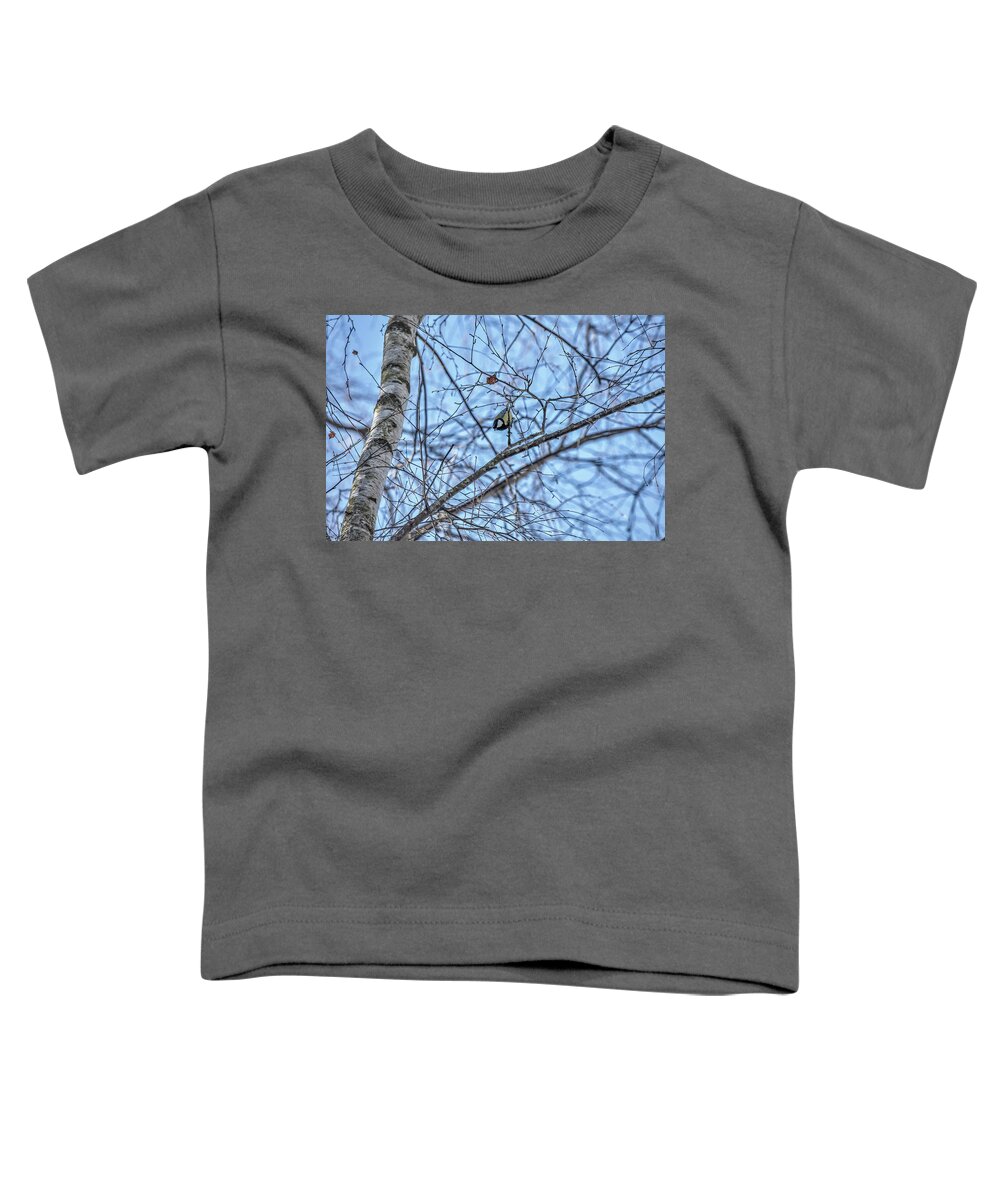 Great Tit Toddler T-Shirt featuring the photograph Great Tit 1 #go by Leif Sohlman