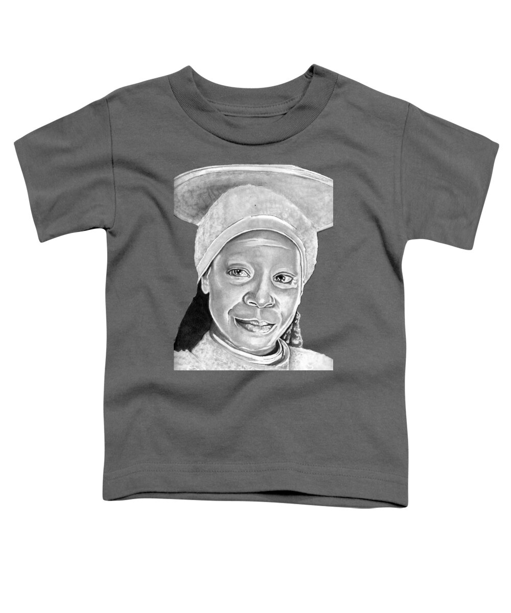 Guinan Toddler T-Shirt featuring the drawing Guinan by Bill Richards