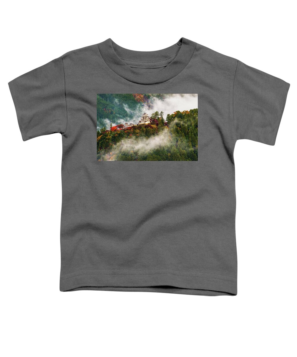 Landscape Toddler T-Shirt featuring the photograph Gujyo Hachiman Castle by Hisao Mogi