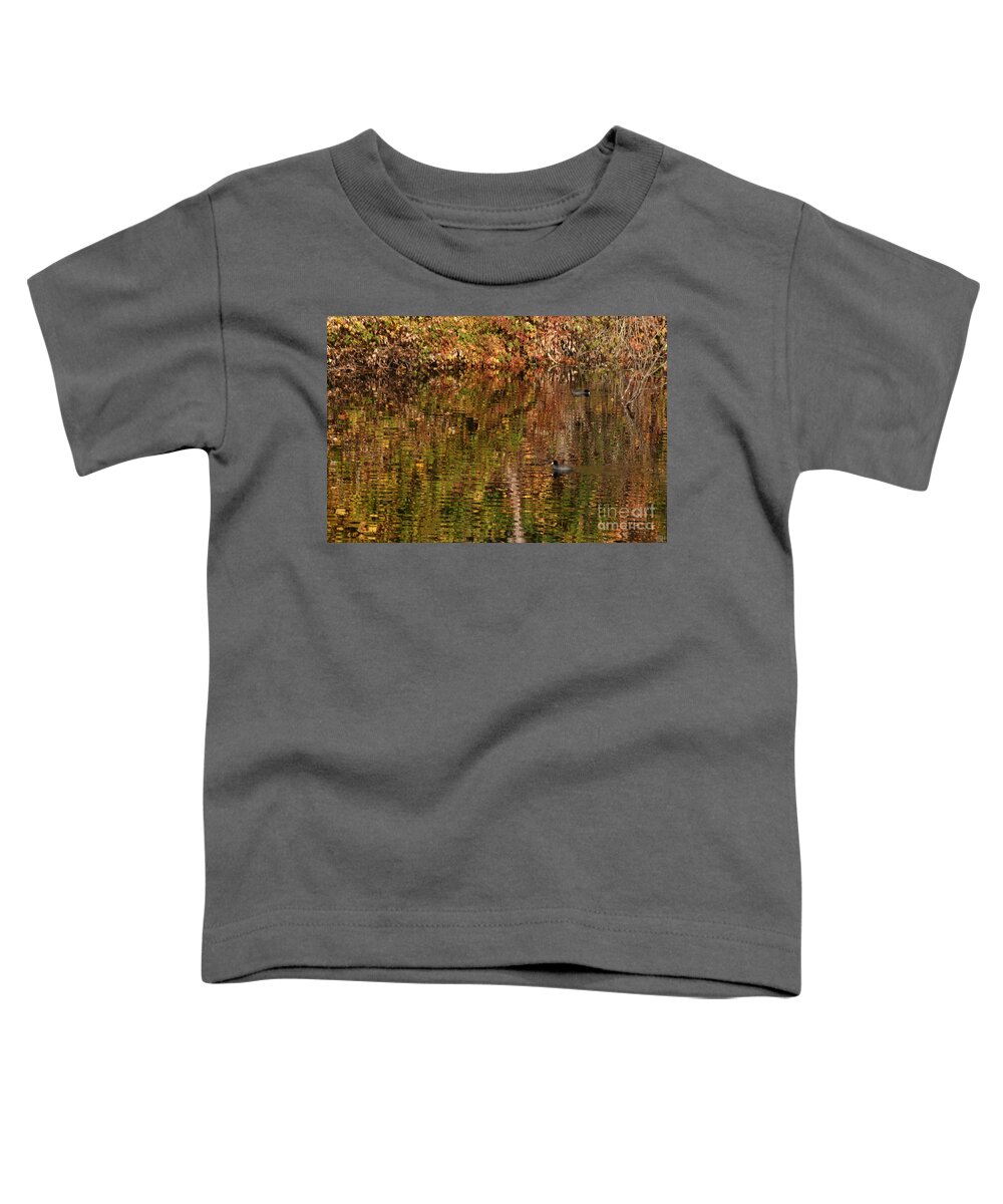 Coot Toddler T-Shirt featuring the photograph Happier than . . . by Marie Neder