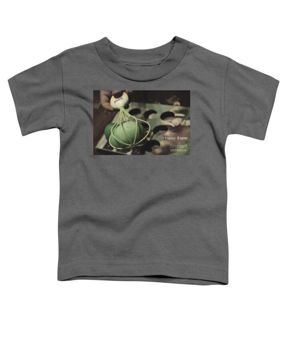 Adrian-deleon Toddler T-Shirt featuring the photograph Happy Easter Egg by Adrian De Leon Art and Photography
