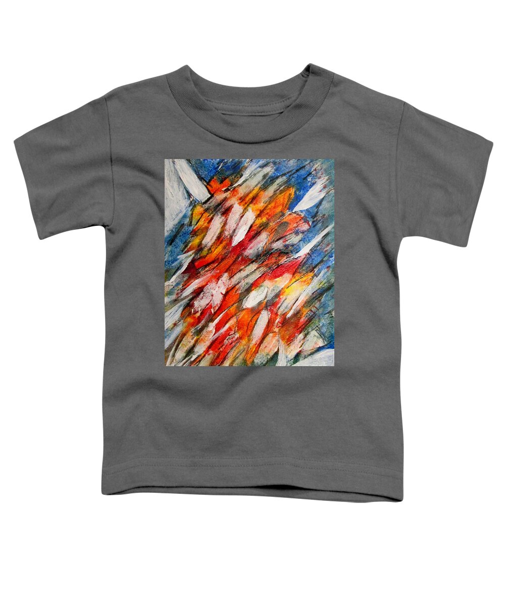 Acryl On Paper Toddler T-Shirt featuring the painting Color Harmony 1 by Pilbri Britta Neumaerker