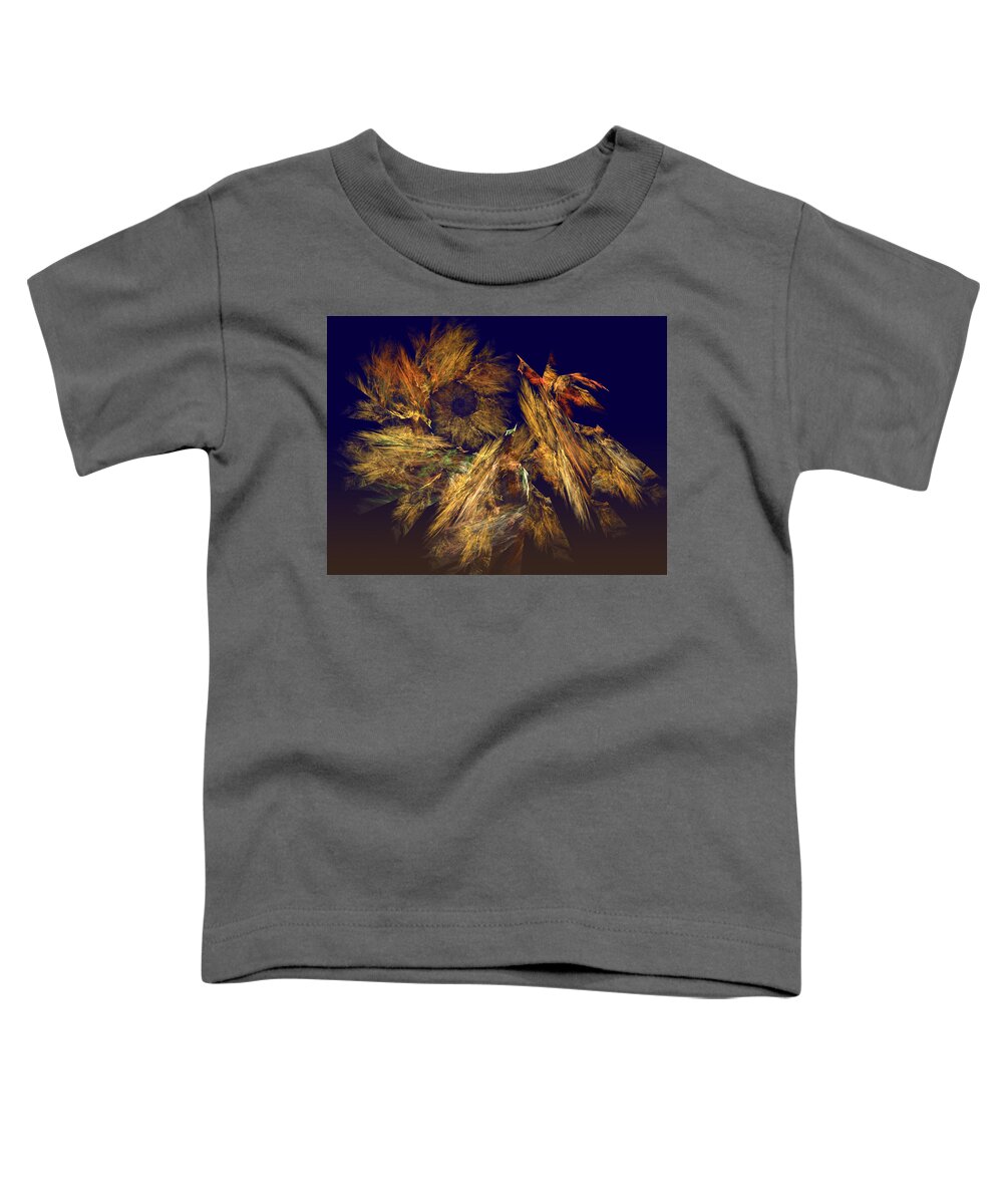 Abstract Toddler T-Shirt featuring the digital art Harvest of Hope by Rein Nomm