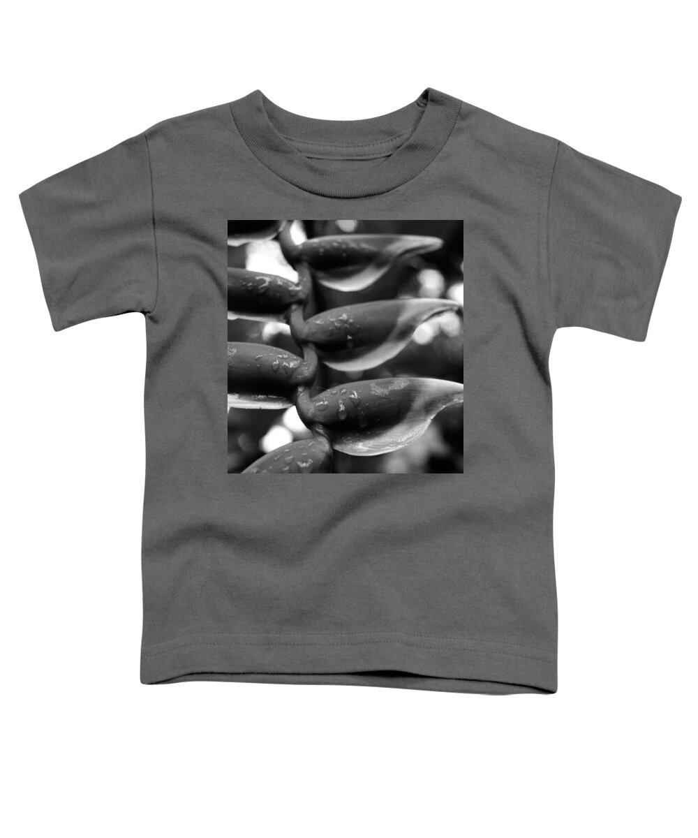 Heliconia Flowers Toddler T-Shirt featuring the photograph Heliconia After the Rain by Heidi Fickinger