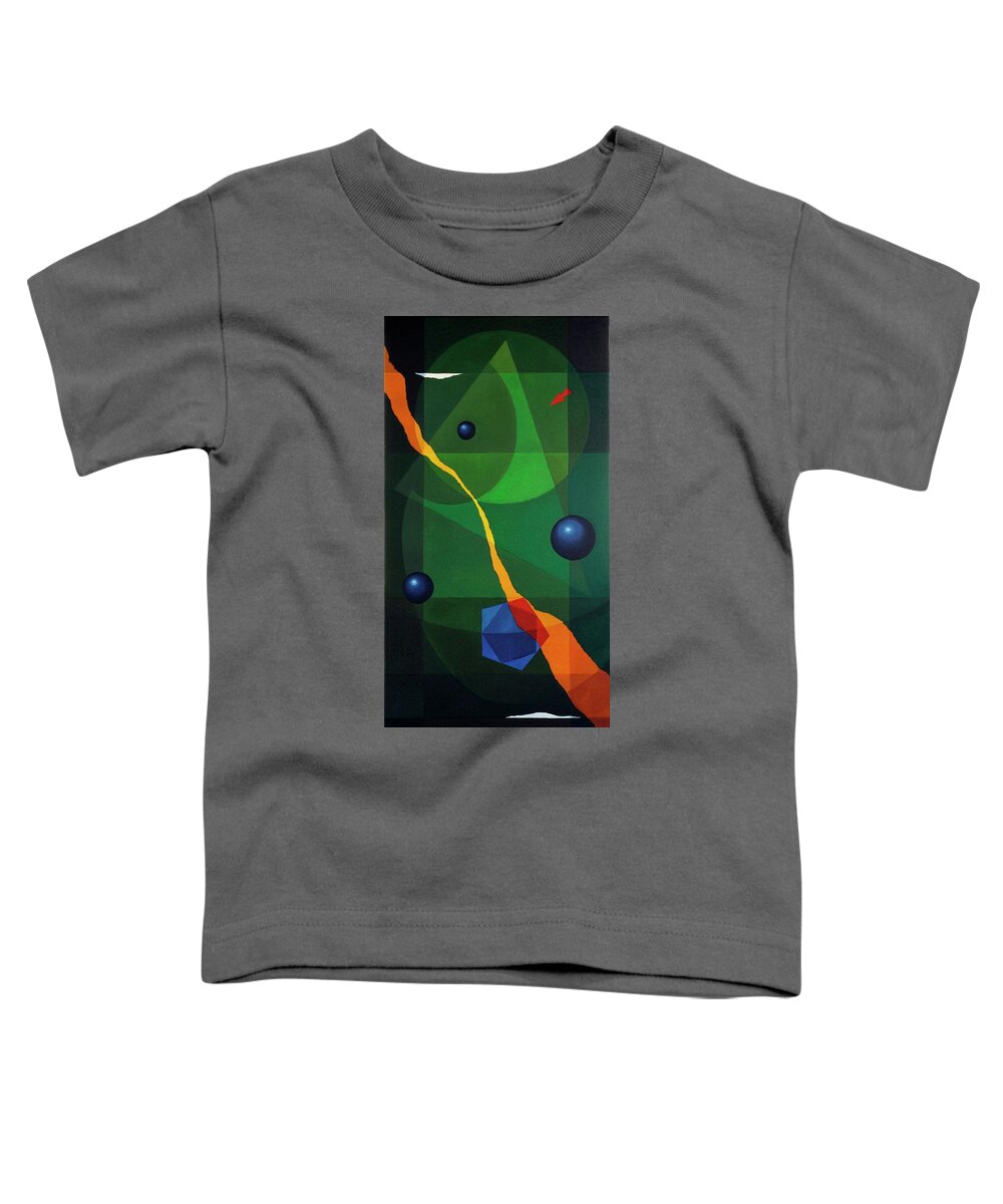#abstract Toddler T-Shirt featuring the painting Hermit by Alberto DAssumpcao