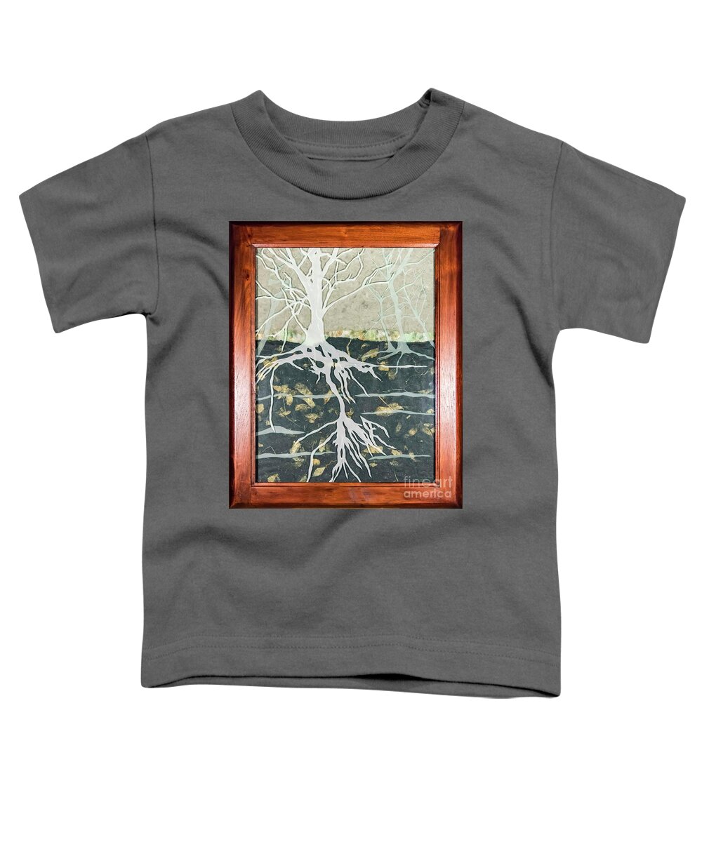 Carved Glass Toddler T-Shirt featuring the glass art Hidden... by Alone Larsen