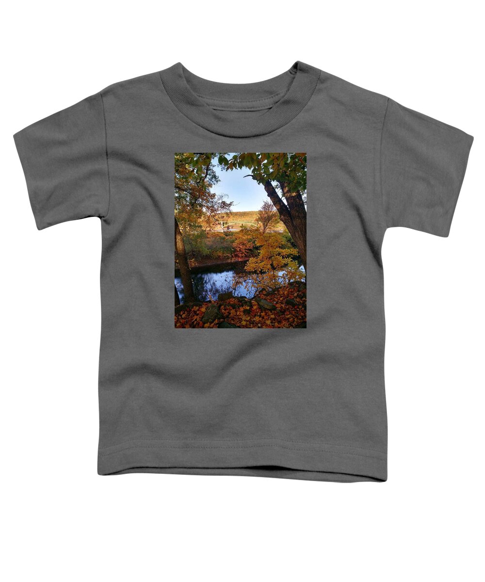Bridge Toddler T-Shirt featuring the photograph Hidden Bridge by Krys Whitney