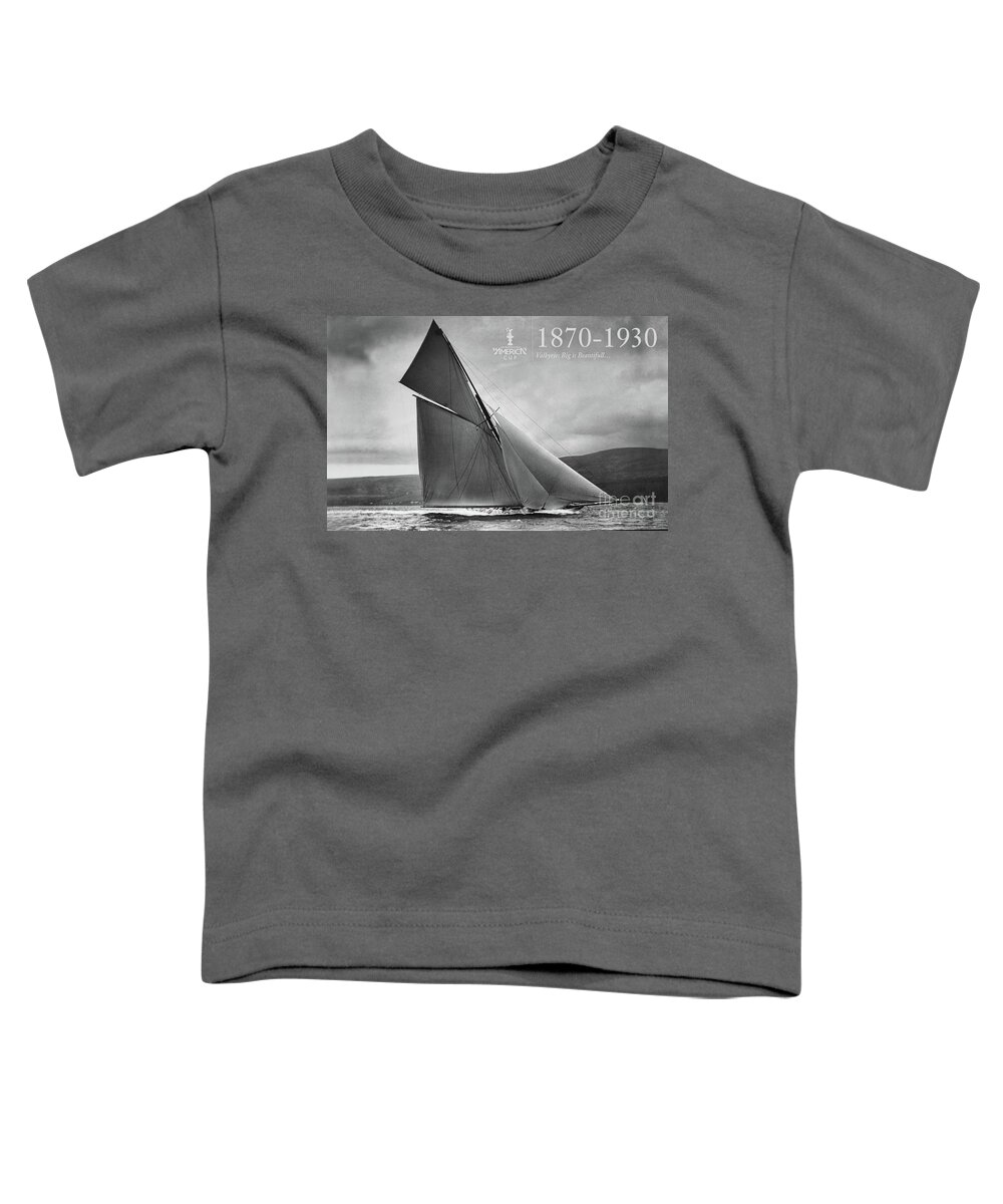 America Toddler T-Shirt featuring the photograph History 1870 -1930 America's Cup by Chuck Kuhn