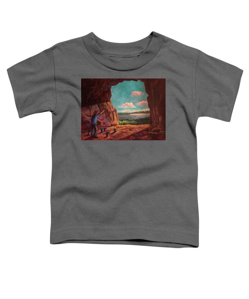 Art Toddler T-Shirt featuring the painting History of Art by Rand Burns