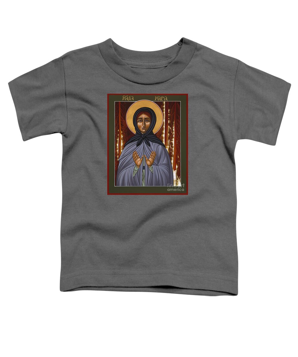 Holy Hermitess Toddler T-Shirt featuring the painting Holy Hermitess Maria of Olonets 101 by William Hart McNichols