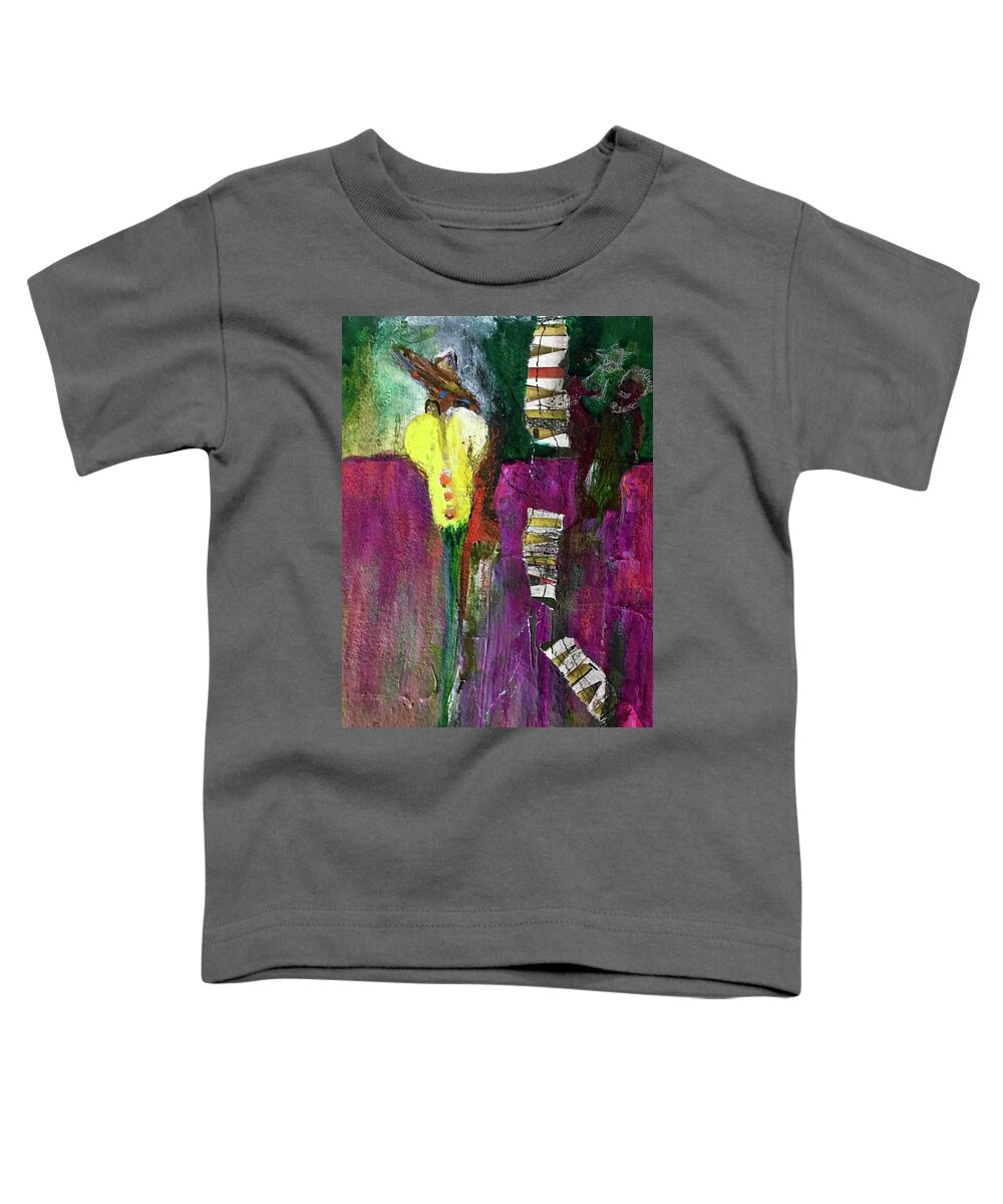 Mexican Toddler T-Shirt featuring the painting Hombre by Carole Johnson