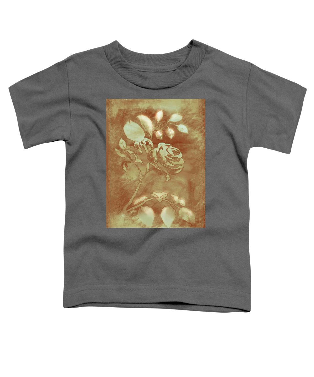 Photograph Toddler T-Shirt featuring the digital art Honey Rose I by Delynn Addams