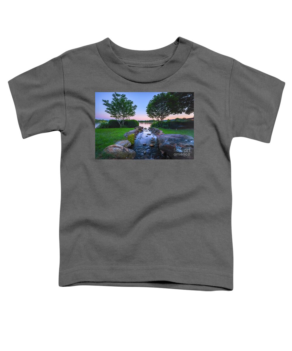 Hot Springs Toddler T-Shirt featuring the photograph Hot Spring water flow by Paul Quinn