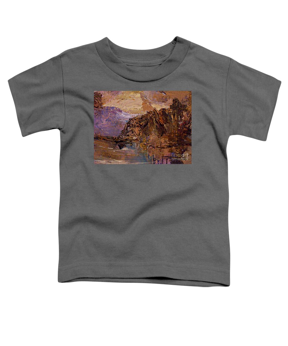 Digital Art Toddler T-Shirt featuring the digital art I Dream Mountains by Nancy Kane Chapman