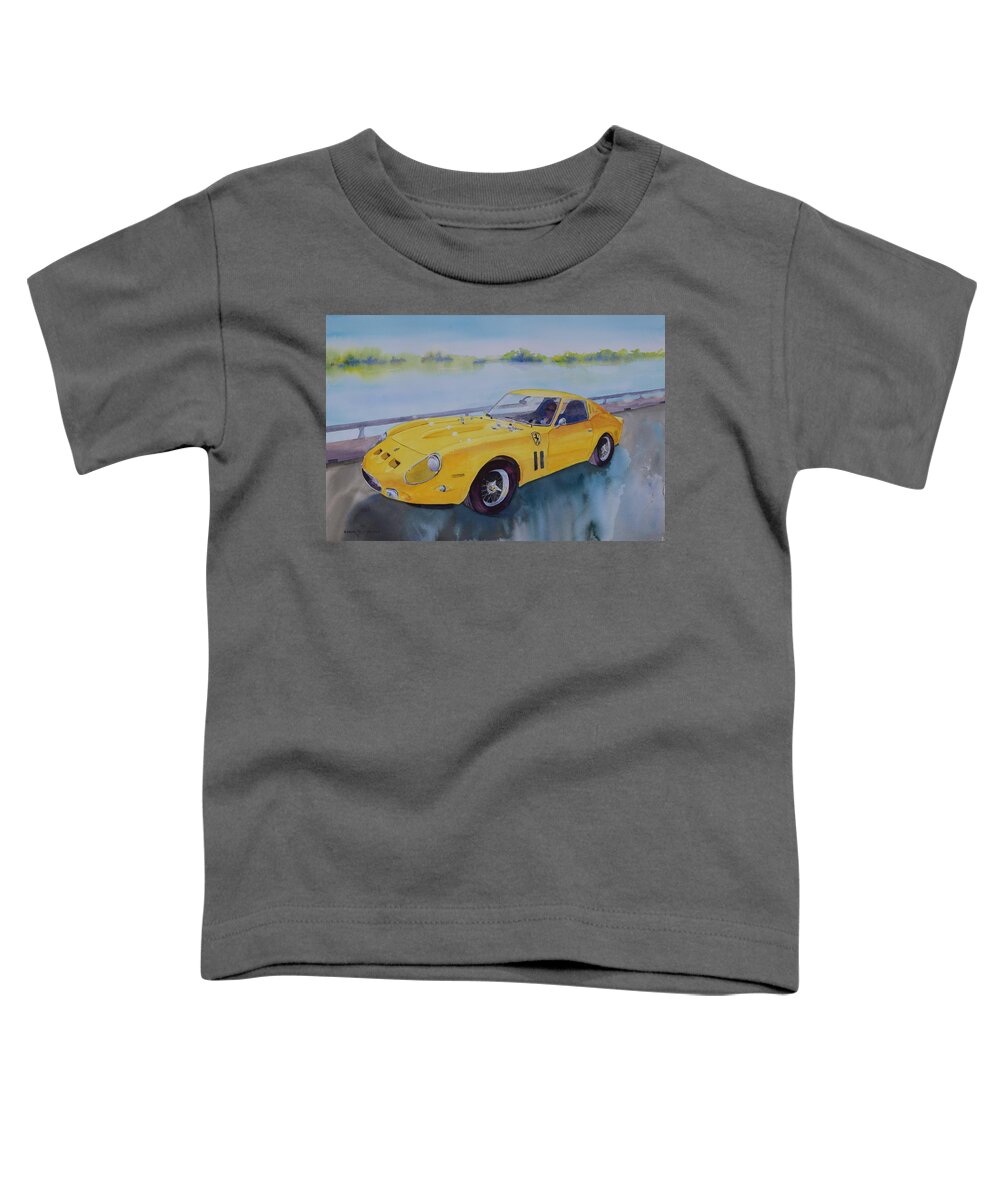 Ferrari Toddler T-Shirt featuring the painting I Wish by Celene Terry