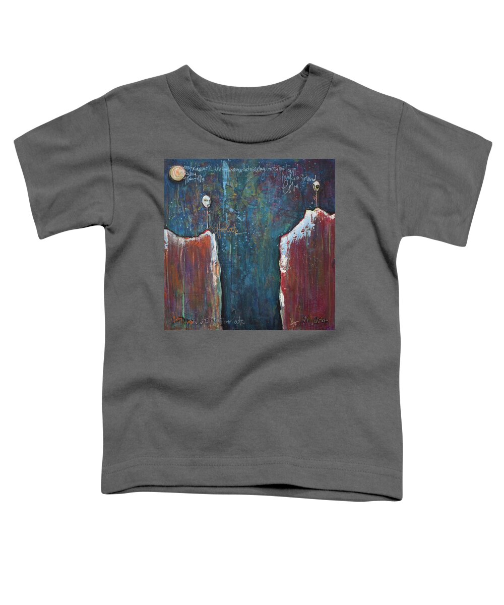Lollipops Toddler T-Shirt featuring the painting I'm Holding On by Laurie Maves ART