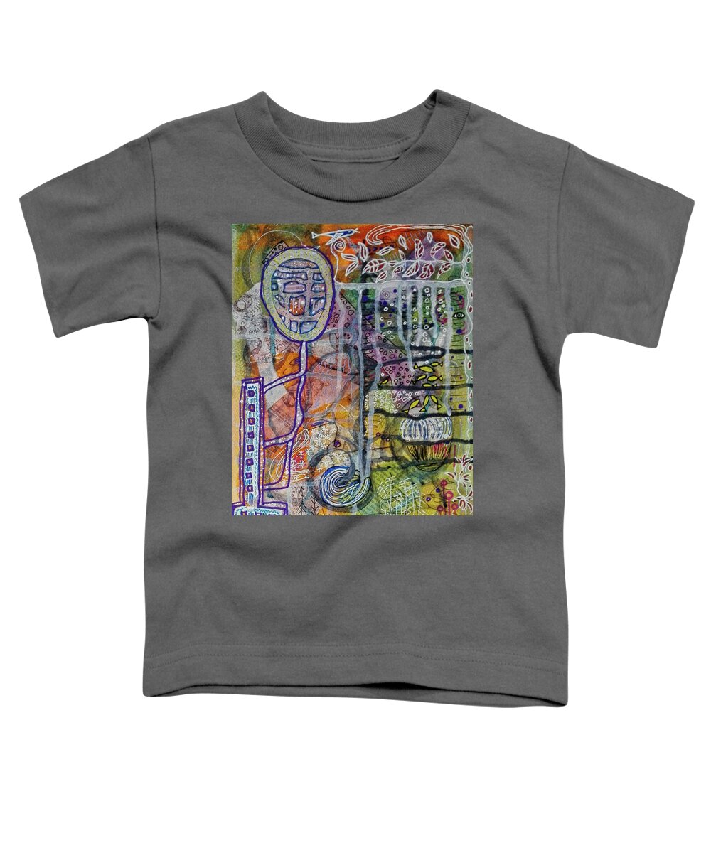 In-depth Toddler T-Shirt featuring the mixed media In Depth by Mimulux Patricia No
