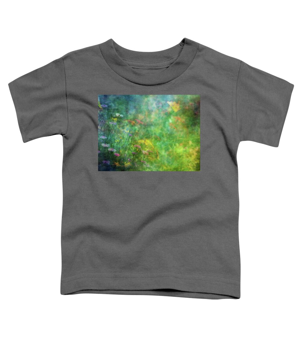 Impressionist Toddler T-Shirt featuring the photograph In The Garden 2296 IDP_2 by Steven Ward