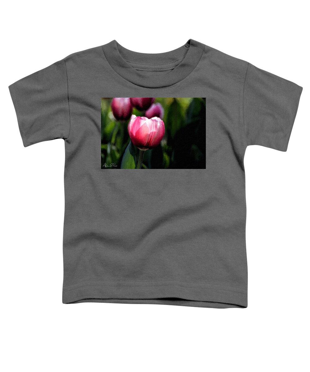 Tulip Toddler T-Shirt featuring the photograph In the Spotlight by Andrea Platt