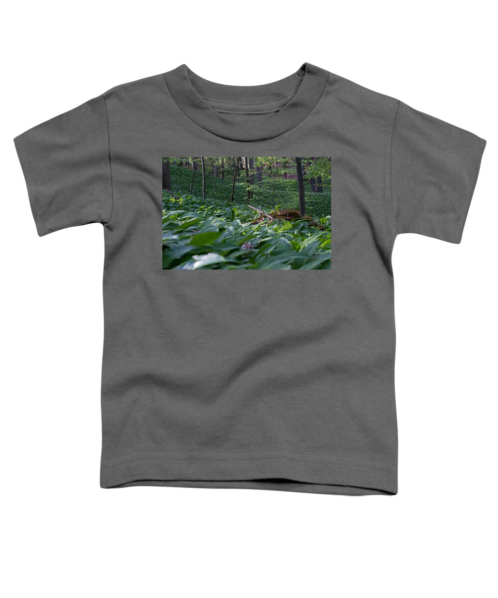 Nature Toddler T-Shirt featuring the photograph In The Wood Of Wild Garlic by Andreas Levi
