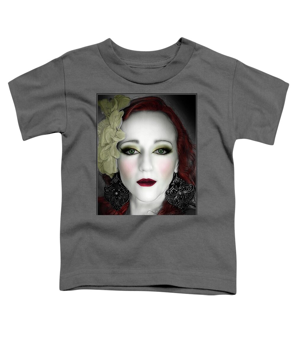 Infra Red Toddler T-Shirt featuring the photograph Indigo Heather Portrait by Jon Volden