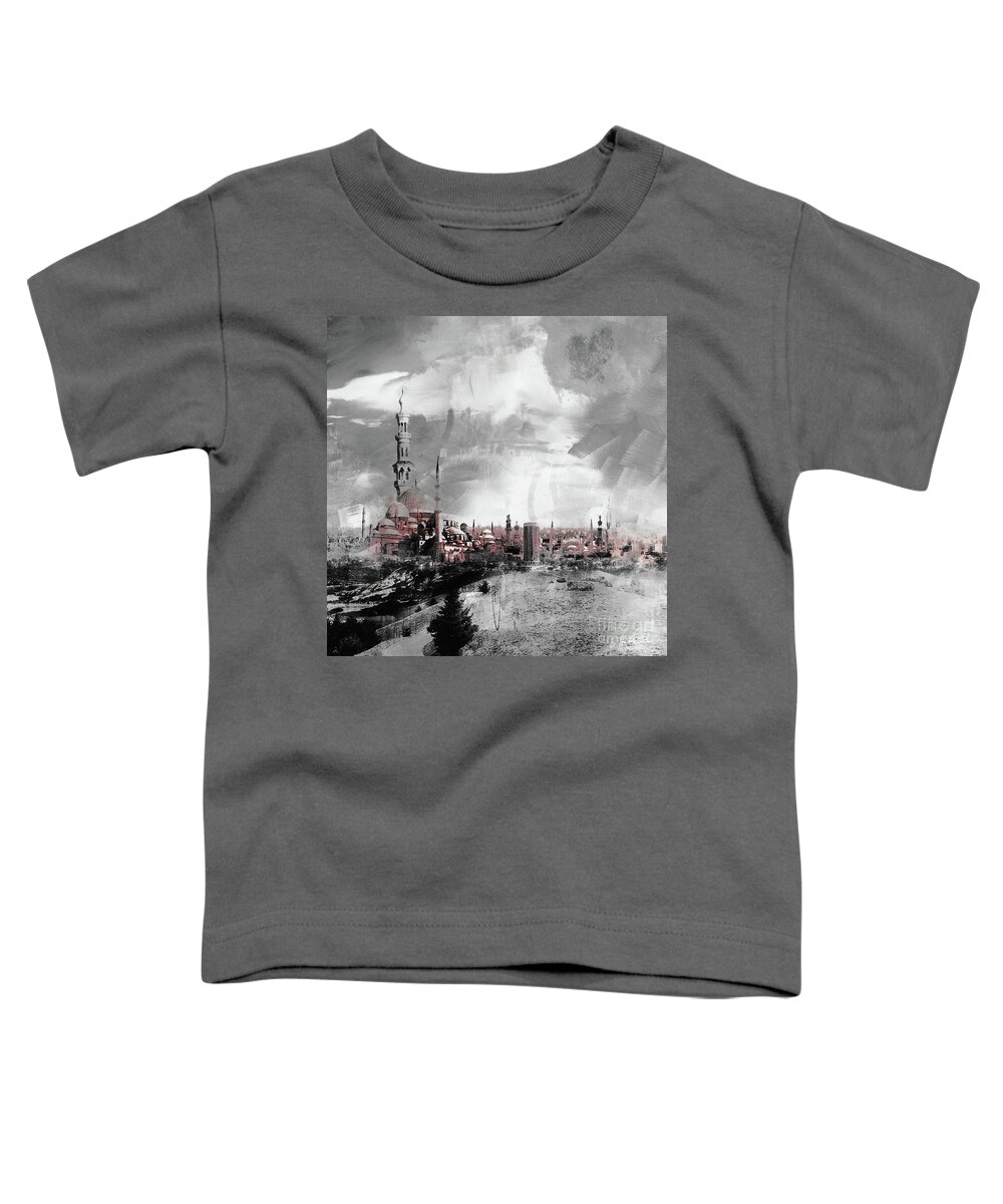 Buildings Toddler T-Shirt featuring the painting Indonesian Landscape 02a by Gull G