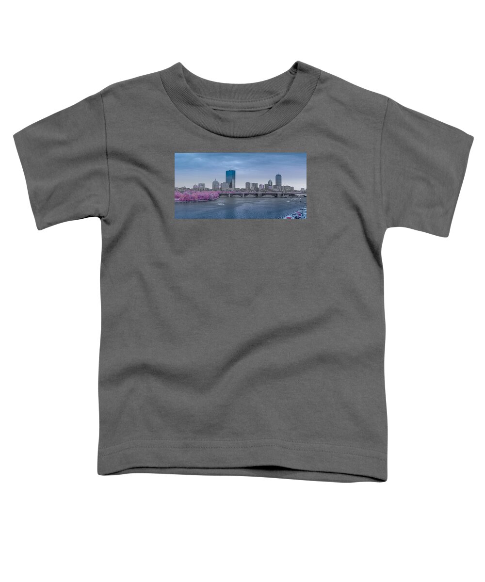 Boston Toddler T-Shirt featuring the photograph Infrared Boston by Bryan Xavier