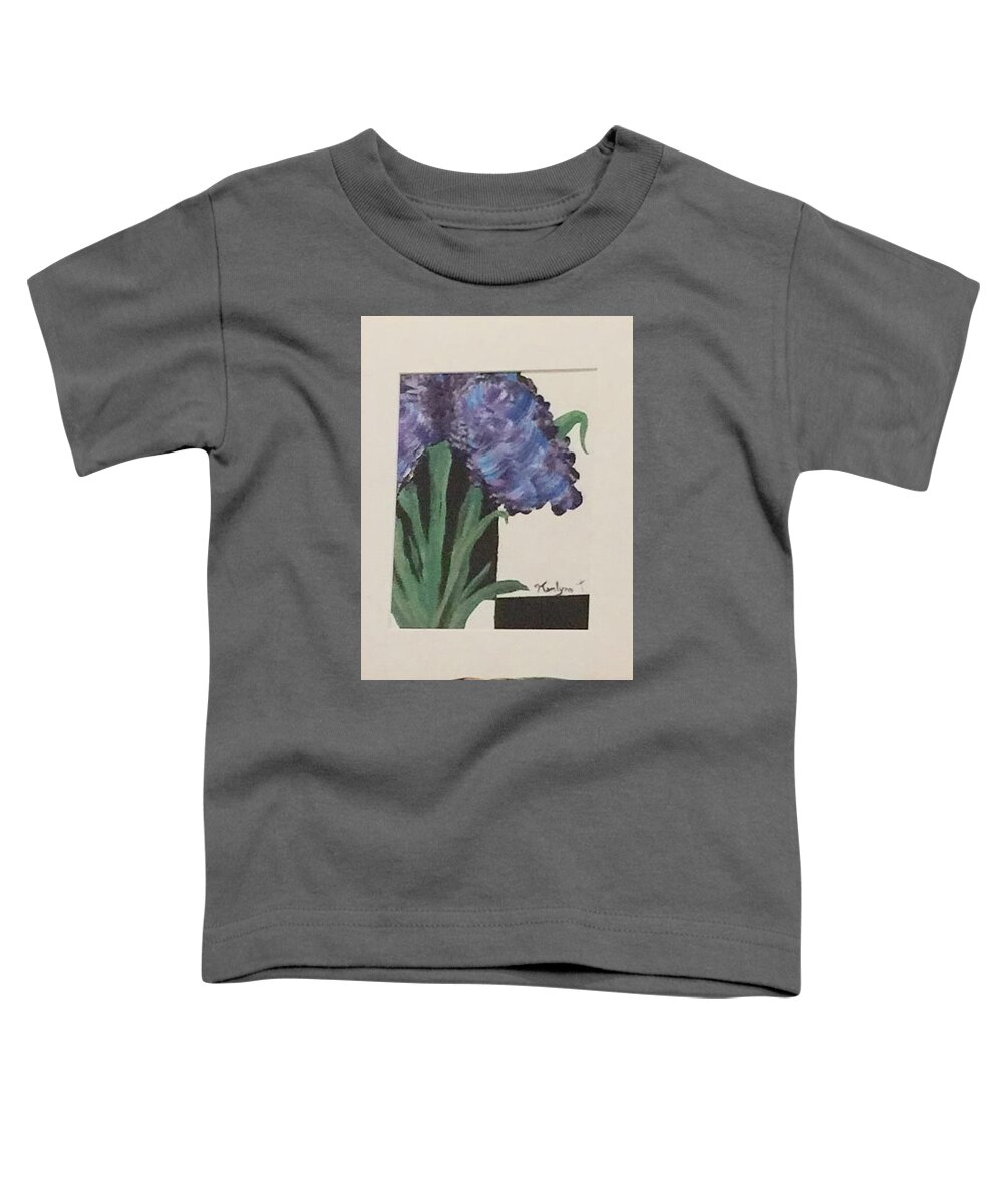 Iris Toddler T-Shirt featuring the painting Iris by Kenlynn Schroeder