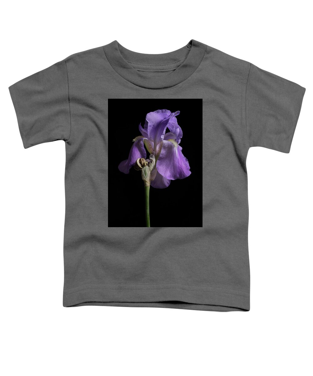 Purple Iris Toddler T-Shirt featuring the photograph Iris Series 1 by Mike Eingle